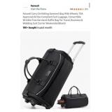 Fanwoli Carry On Rolling Garment Bag With Wheels,