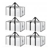 5 Pack Extra Heavy Duty Large Moving Bags with