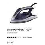 Panasonic Steam/Dry Iron, 1700W, opened box, in