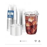 New Homestockplus 25 Pack 15 oz BPA-Free Clear