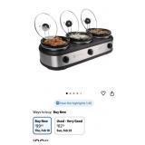 New TRU Triple Buffet Server - Three 2.5 Quart