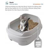 TidyFriend Sifting Cat Litter Box (Grey)