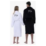 New His and Hers , Mr and Mrs Bathrobes Flannel