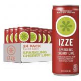New Izze Cherry Lime Straight Beverages, 8.4 FL