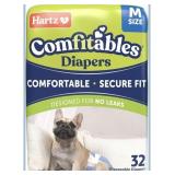 Hartz Disposable Dog Diapers, Size M 32 count,