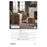 New Elroy Accent Chair with Wooden Legs Brown