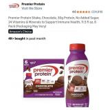 New Premier Protein Shake, Chocolate,