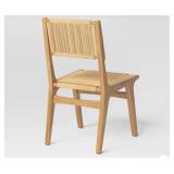 New Ceylon Woven Dining Chair Natural Wood -