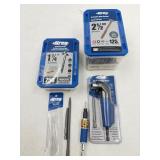 Kreg variety lot of tools and screws, all opened
