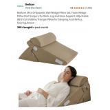 Bedluxe 3Pcs Orthopedic Bed Wedge Pillow Set,