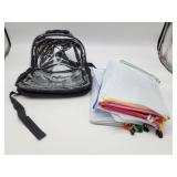 New Lot Of 27 Plastic Zip-Up Document Folders for