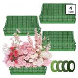 4 Pack Floral Foam Cages for Artificial & Fresh