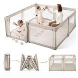 Sweeby Baby Playpen, 59x59 Inch Gate Foldable for