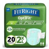 New FitRight OptiFit Extra Adult Briefs,