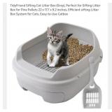 New TidyFriend Sifting Cat Litter Box (Grey),