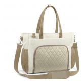 New 15.6" Laptop Tote Bag for Women, Khaki Brown,