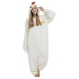 New Unisex One Piece Animal Adult White Chicken