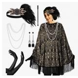 New 6 Pcs 1920s Flapper Costume Accessories Set