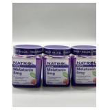 New Lot of 3, Natrol Melatonin Gummies, Sleep