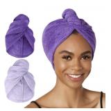 Turbie Twist 2-Pack Microfiber Hair Towel for