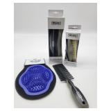 New WAHL Pet Grooming Lot.- Soft Body Brush, Face