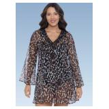 New Trimshaper womens Embroidered Coverup Dress
