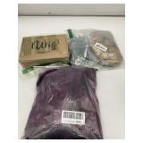 Wigs and faux fur furry scarves all NEW