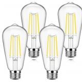 4-Pack Vintage E26 LED Edison Bulbs 100W Equivalen