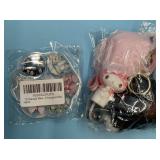 New 2Pcs Cute Cartoon Keychains For Girls