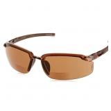 Crossfire ES5 Bi-Focal Safety Readers Brown Lens B