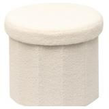 B FSOBEIIALEO Storage Ottoman Cube, Round Ottomans