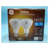 New GE 93129972 LED HD+ Relax Light Bulbs, BR30