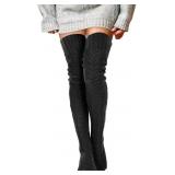 Buauty Women's Cable Knitted Boot Socks Extra Long