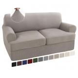 Turquoize 3 Piece T Cushion Loveseat Slipcovers