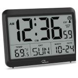 WallarGe Atomic Digital Wall Clock Battery Operate