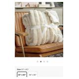 New Cozy Bliss Faux Fur Plush Throw Blanket Soft