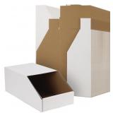New Stackable Cardboard Storage Bins 25 Pack,
