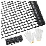 PotatoLife Plastic Mesh Fence Safety Fence, 4'x100