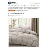 104x90 Bedsure Duvet Cover King Size - 3 Pieces