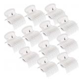New 12 Pieces Hot Roller Hair Curler Claw Clips