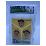 VINTAGE GRADED KANSAS CITY A'S 1960 TOPPS # 462