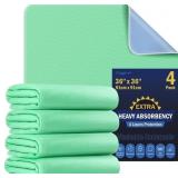 4 Pack 36  x 36  Extra Heavy Absorbency Washable U