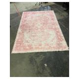 Pink area rug 8 x 10ft, in good condition.