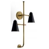 Kichler Sylvia 2 Light Wall Sconce in Black and