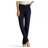 Size 4P Petite Lee  Relaxed Fit Straight-Leg Jeans