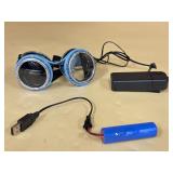 New LED lighted steam punk glasses set