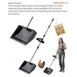 10-inch Large Metal Chicken Poop Scooper&Rake