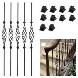 New 5-Pack Iron Stair Balusters for Staircase