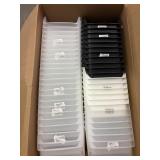 50 count Bulk variety Stackable Storage Bins Open
