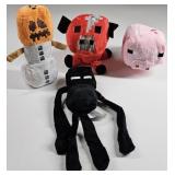 New Minecraft Plush Set 4pc. (Enderman, Snow